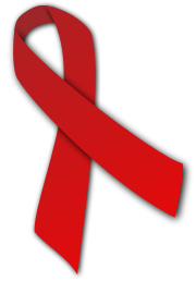 Die Rote Schleife als Symbol der Solidarität mit HIV-positiven und AIDS-kranken Menschen.