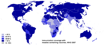 Die Situation der weltweiten Masern-Impfraten